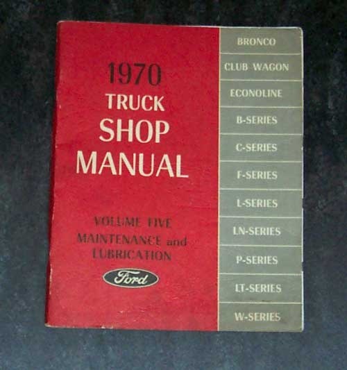 Camión Ford 1970 servicio de fábrica (tienda) manual volumen cinco - Imagen 1 de 1
