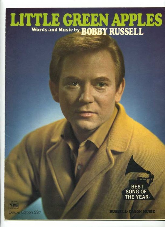 Little Green Apples by Bobby Russell 1968 Sheet Music eBay